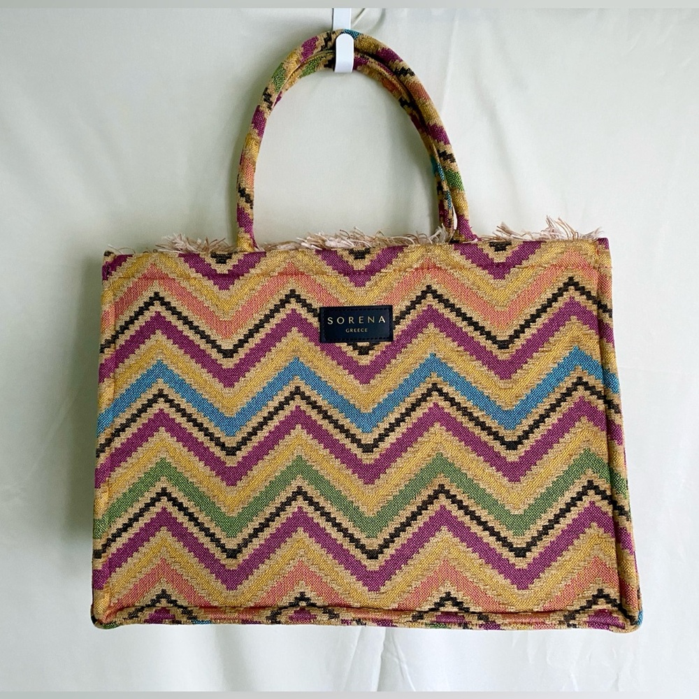Soreno Multicolor Chevron Women's Bag/Tote